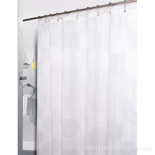 100% Polyester Jacquard Fabric Waterproof Shower Curtain​